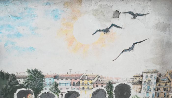 Mural of the kindergarten in Via Venezia