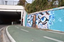 Murales Street art sottopasso di Via Reggio